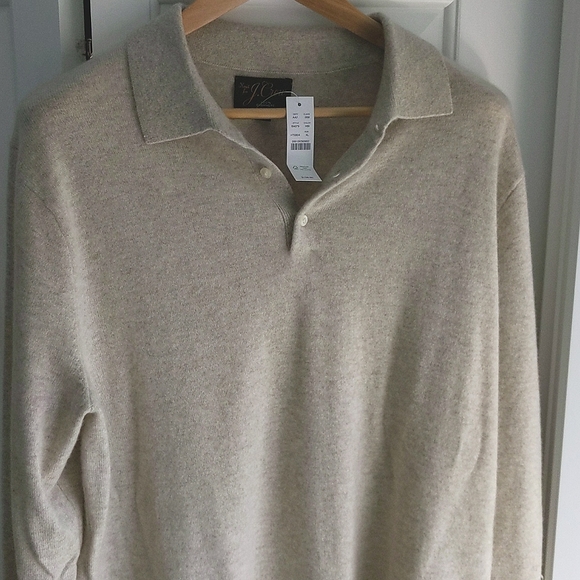 J Crew NEW 100% Cashmere Collared Sweater Mens XLarge New w Tags - Picture 10 of 17